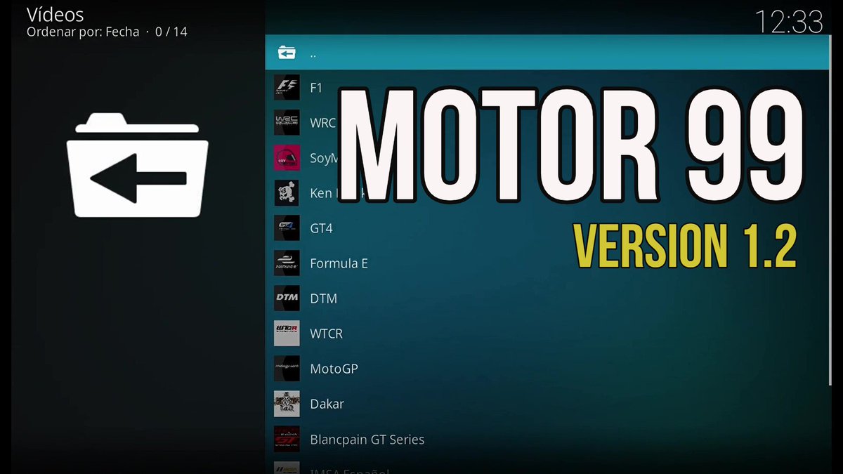 PLUGINSXBMC's tweet image. Mañana 05/08 presentación de la v1.2 del addon MOTOR99 .

He añadido nuevas secciones para el disfrute de todo fan al motorsport.

youtu.be/8VF1Je87MMw

#motor  #kodi #xbmc #plugin #addon #f1 #wrc #wrc #dakar #kenblock #enduro #motogp #dtm #gt4 #formula1 #formulae #blancpain