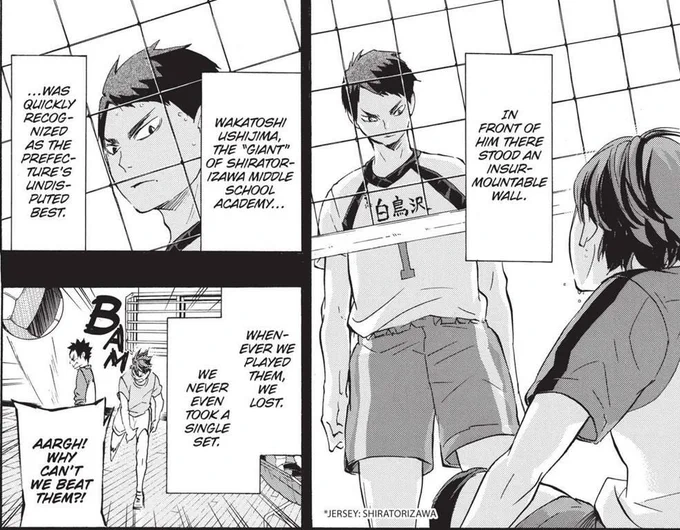 I think what really gets me with Oikawas arc, is that he is talented and skilled and hardworking, but it just isn't enough. Someone younger comes in and is just BETTER. So he works his butt off to get ahead while he still can, what else can he do? Then he STILL loose. 