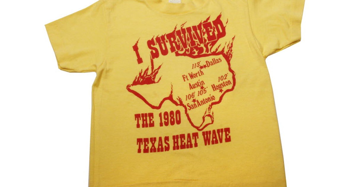 Prep_4_Disaster's tweet photo. This Day In Weather History

1980-A record 42 consecutive days of 100 degree heat finally ended at the Dallas-Fort Worth Airport. There were 18 more days of 100 degree heat in August, &amp; 4 in September. Hot weather that summer contributed to the deaths of 1200 people nationally. https://t.co/Tzq8LX3ZLi
