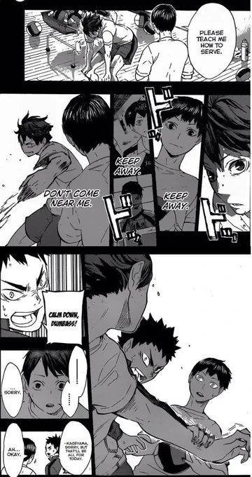 Kageyama is coming up to replace him, and Ushijima just seems endlessly ahead. And neither of them seem to even break a sweat 