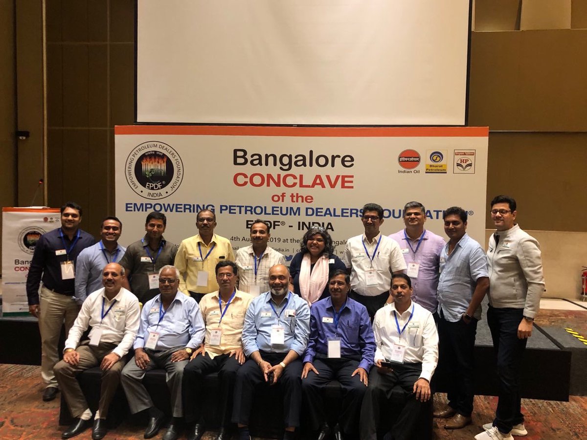 ashwaniattrish's tweet photo. @EPDFIndia @TajBangalore @PetroleumMin @empoweringdlrs @skjsni @sudhir_bisht @IndianOilcl @HPCL @KalsiKamaljeet @BPCLRetail @dpradhanbjp @ETEnergyWorld Fabulous Goa Team at the Conclave!! Remain Empowered and Spread Empowerment as Always!! https://t.co/jys4STJpc0