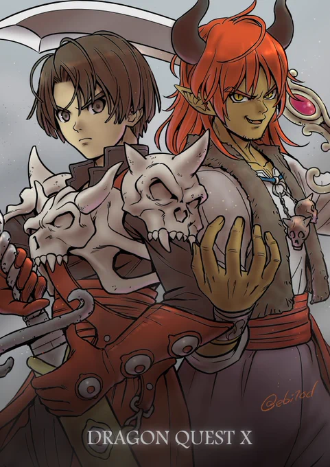 ver.5のPVめちゃ良かった～、闇装備のエックスくんもまた格好良し・・・ 
#ドラクエ10 #DQX #ドラクエ 