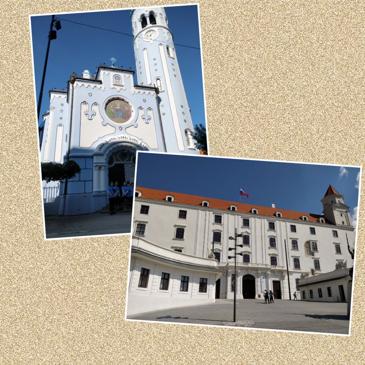 FTSTlildwarfs's tweet photo. The Blue Church or Hrad Castle, so many wedding venue to choose from...@GGMidsFTST @GGWarwickshire @GirlguidingMids @Girlguiding https://t.co/LD8ZnlBJtm
