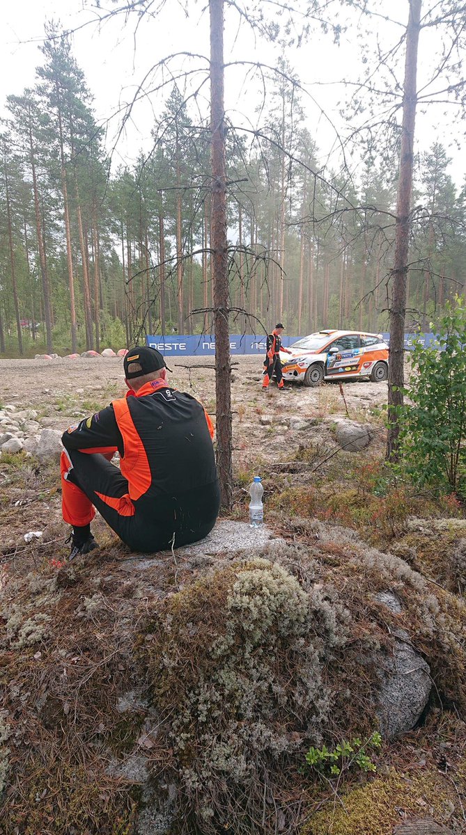 Unfortunately our @rallyfinland is over. Thanks for all support out there this weekend. We will come back stronger. @fiajuniorwrc #rallyfinland #juniorwrc