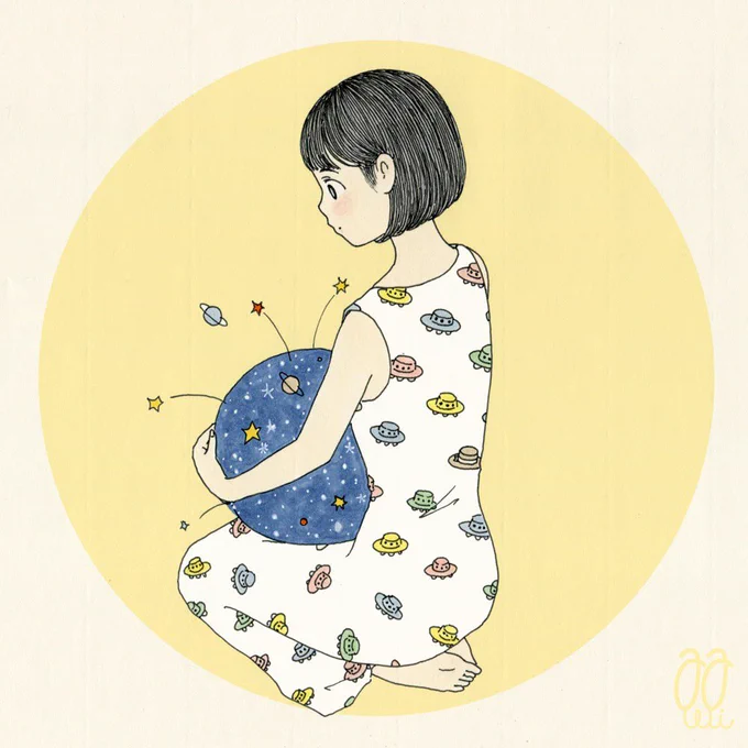 イラスト : あなたの宇宙を大切に。 
