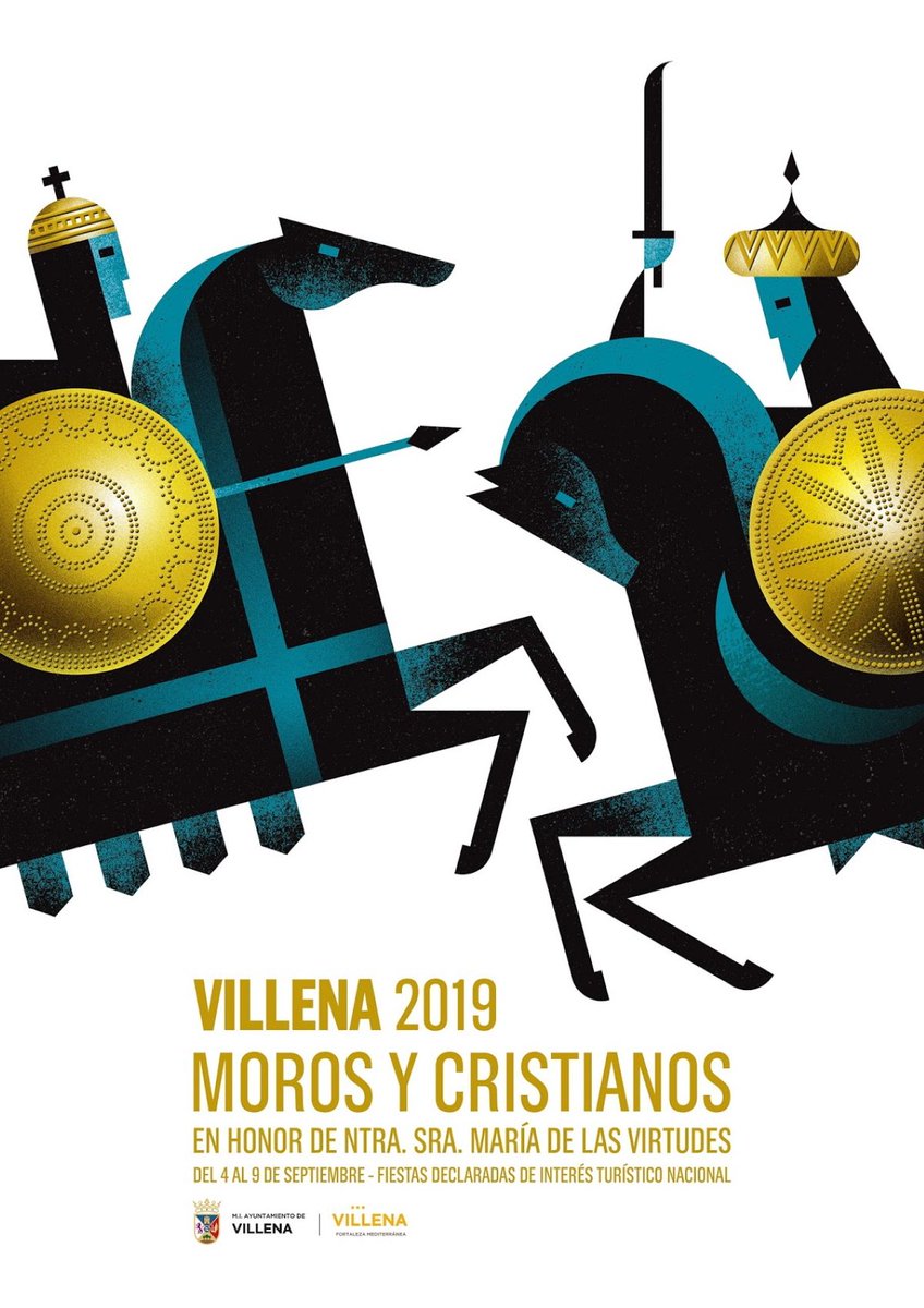 TurismoVillena's tweet photo. En tan solo un mes llegará nuestro Día 4 de Septiembre, el inicio de nuestras Fiestas de Moros y Cristianos.
Y como preludio y comienzo simbólico de la cuenta atrás, el pasado viernes fue presentado el cartel anunciador de este año.
#Villena #MorosyCristianos #FiestasVillena19 https://t.co/WY2GQ34022