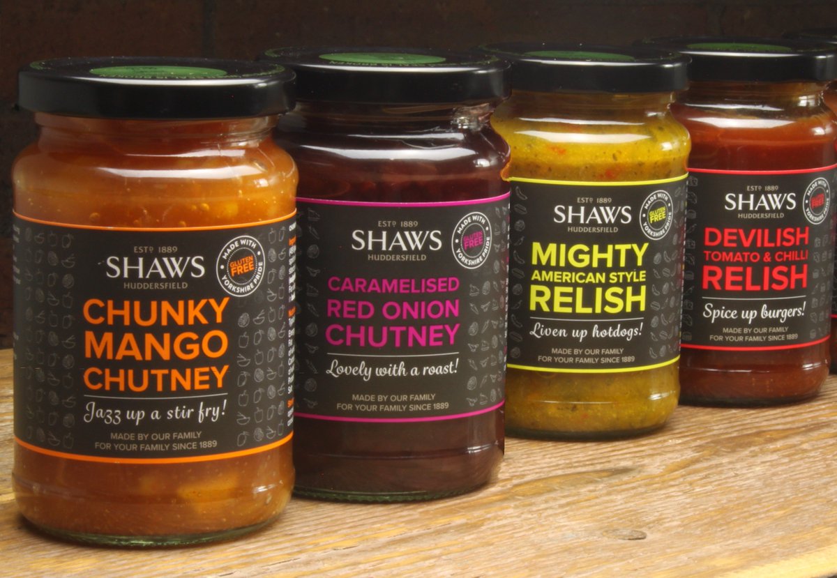 shaws1889's tweet photo. For the last 5 years, MD #JanDocker has been carefully curating #relishes & #chutneys into 2 distinctive ranges โ the Everyday Range, available @morrisons, & the artisanal flavour combo of the Heritage Range, to make sure that there is a Shaws jar for everyone. #hfdf19 #Stand74 https://t.co/tcTI35fJEJ