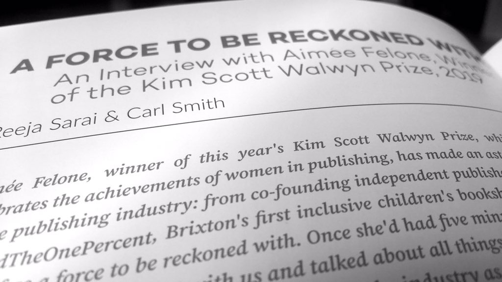 ReejaSarai's tweet photo. Grateful for:
- @Eva_Bec’s article on @SYP_UK’s #HappyHustle workshop, in #InPrint magazine
- @lenaradomska for publishing mine & @thatpubblogger’s interview w/ @aimeefelone, #KSWPrize winner, in InPrint 🙏🏼 #WomenInPublishing 🏆 @KSWPrize @_KnightsOf
- Lie-in!
#DailyGratitude https://t.co/DpInK8sOm4