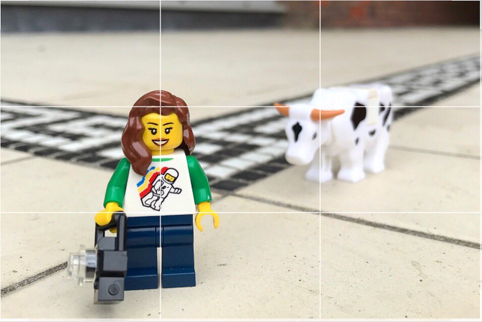 Shtacy_Phillips's tweet photo. The best part of my @OpenUniGeolSoc #OUGS47 Intro to Photography Workshop yesterday was getting everyone outside and playing with their cameras. Good job I had Lego Stacy and a true MK Concrete Cow to live demo the rule of thirds, leading lines, and depth of field! 📸 🐄 https://t.co/hpAOLmyCZI