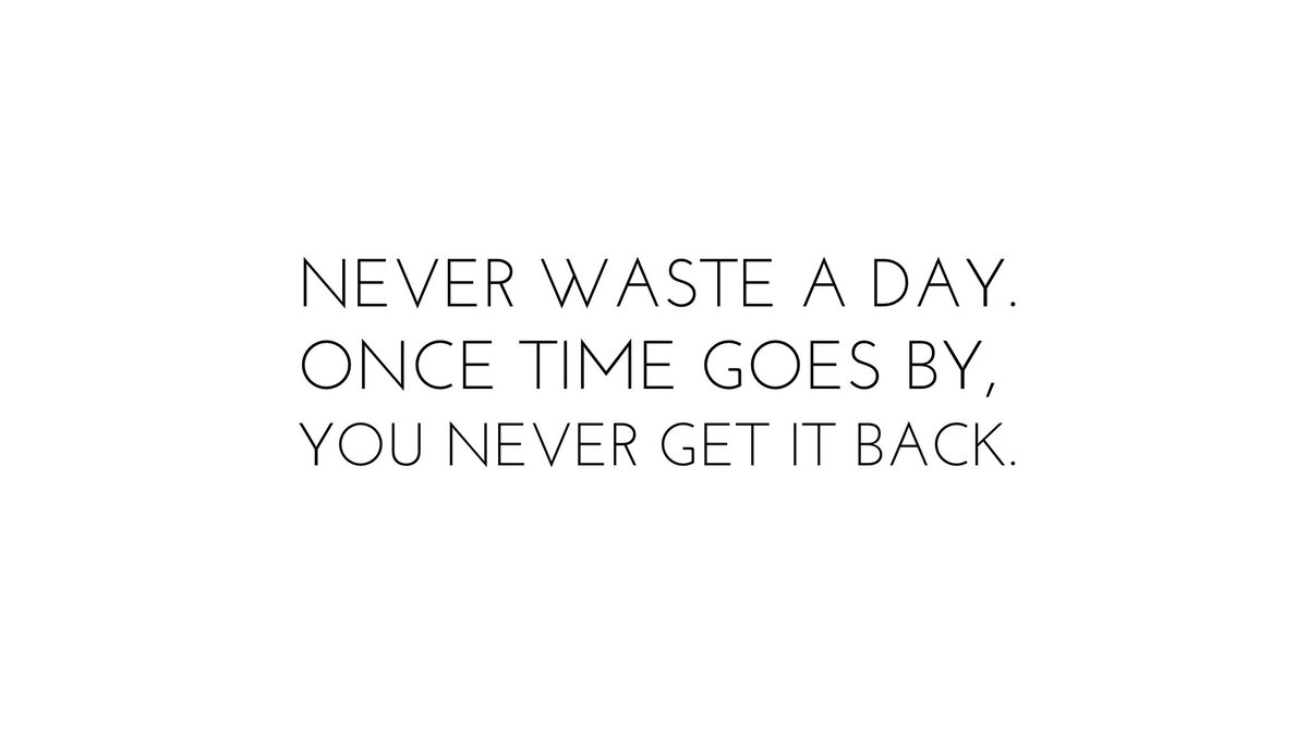 Re-tweet if you agree.  "Don't ever waste a day, once time goes by, you are never able to get it back!"  #networkmarketing #mlm TIPS and Lead Generation Tools &amp; Training ==> goo.gl/BockqH <==