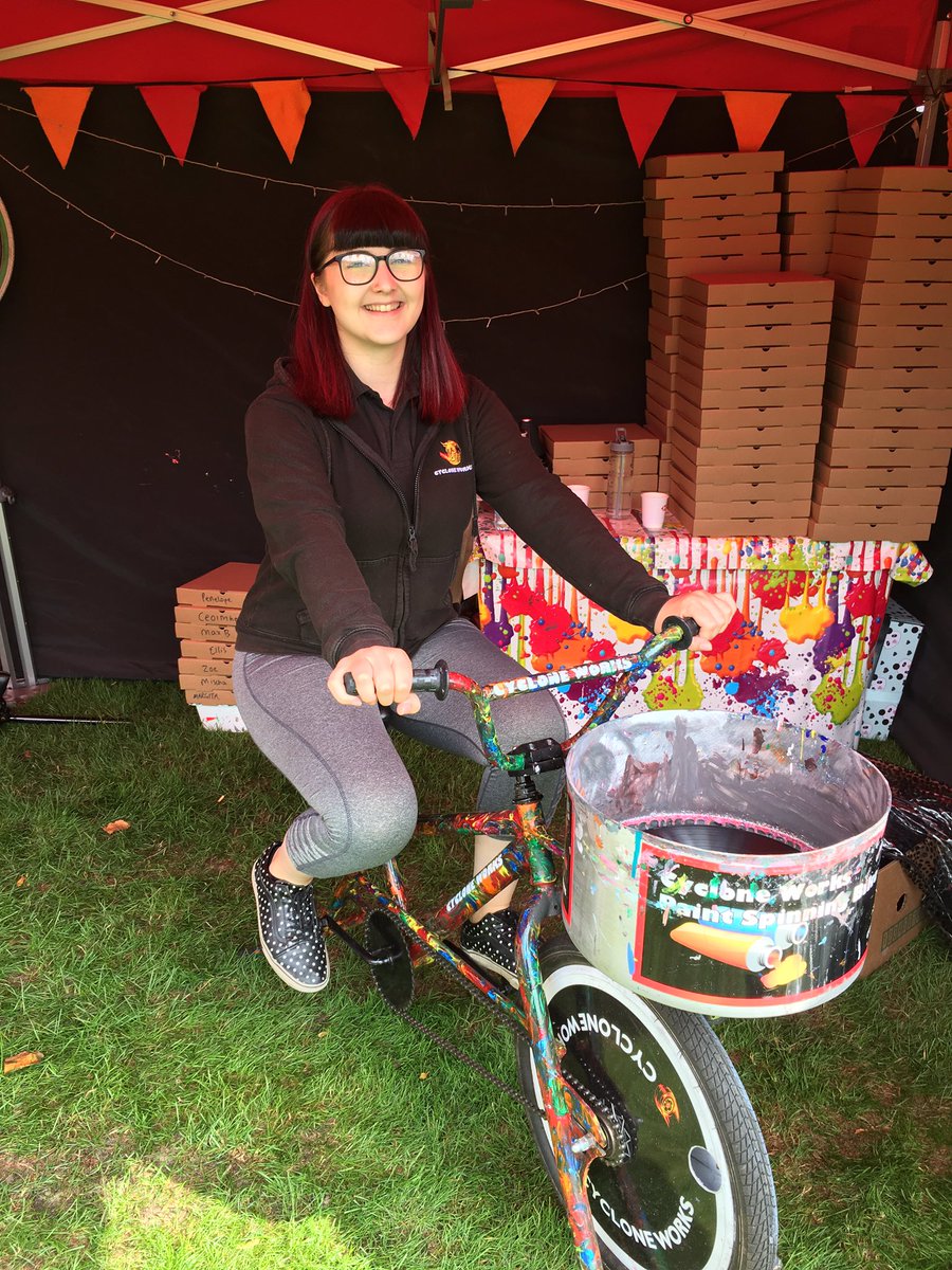 CycloneWorks's tweet photo. Come join us at Let’s Ride in Glasgow! #letsride #glasgow #hsbc #britishcycling #cycloneworks #fun #bikes #paint #records #lps #vintage #innovative https://t.co/c3ynUvirCo