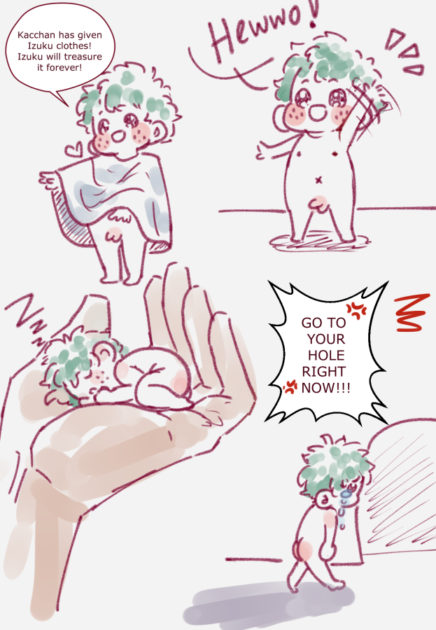 spiced_covfee's tweet photo. i'm in a funny mood tonight lol
Tiny!deku AU: baku just moved into a new apartment for uni and tiny deku suddenly appeared out of a hole in a wall. https://t.co/JPZCxBW8pn