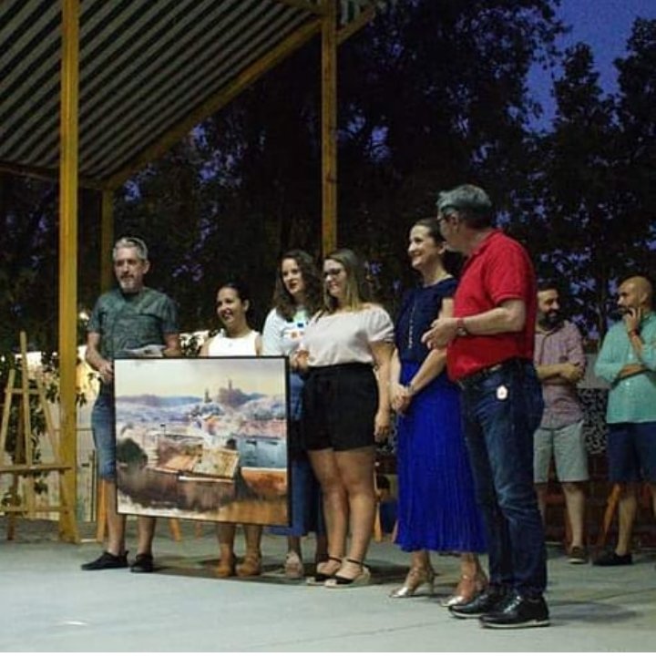 AmigosdeA's tweet photo. Anoche Amigos de Alcaudete hizo entrega del 5° premio de acuarela del XXV Concurso de Pintura Rápida de la Villa de Alcaudete a Camilo Huésar Ramón , ENHORABUENA a todos los participantes!!! #Ada #Alcaudete https://t.co/sJap7TlrLB