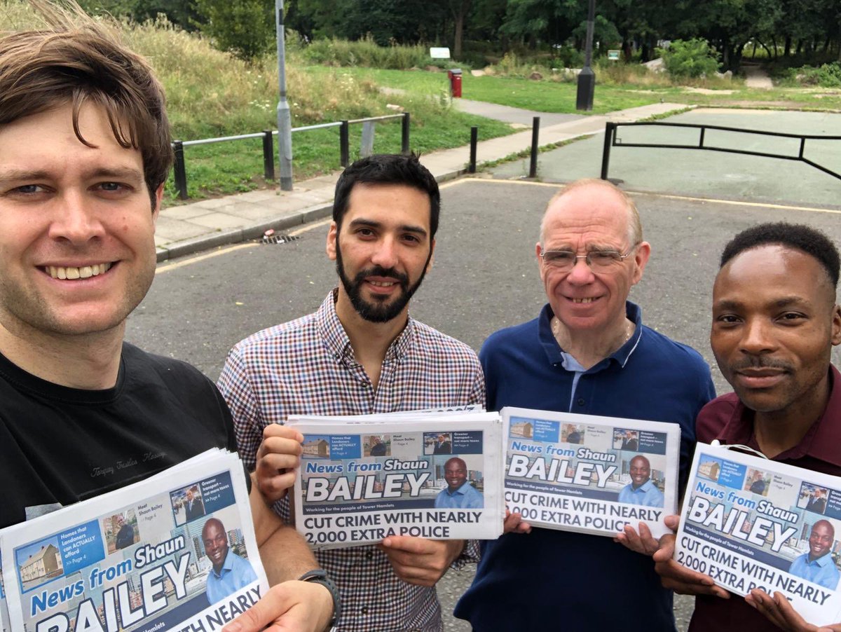 strawson_james's tweet photo. @THConservatives out and about in Copperfield Road, Mile End. Campaigning on behalf @ShaunBaileyUK . #torycanvass @dibolistic @CDe_Freitas @going4golds https://t.co/kztVAGSByJ