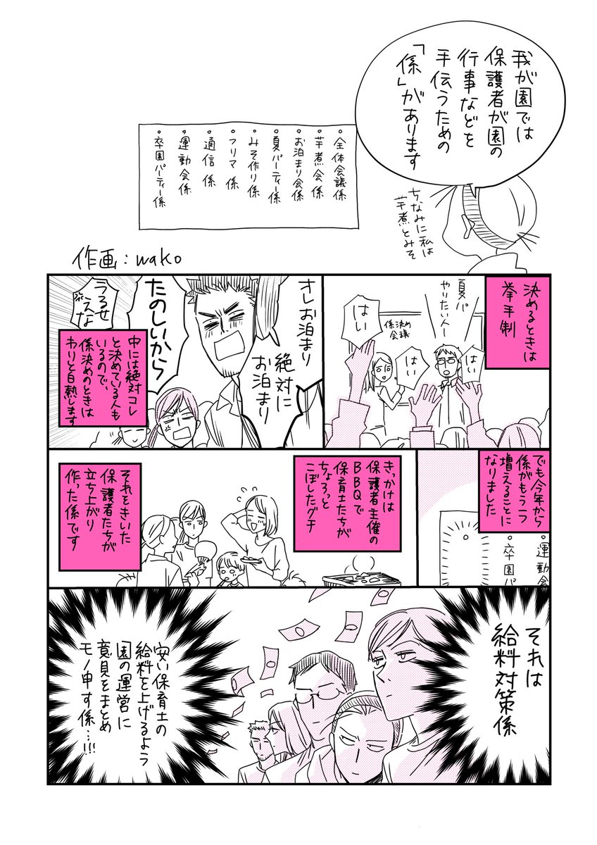 うちの保育園での係決めの話 