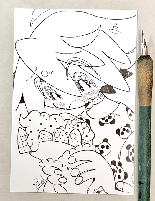 はうあ〜〜〜(クレープ初めて食べた顔) 