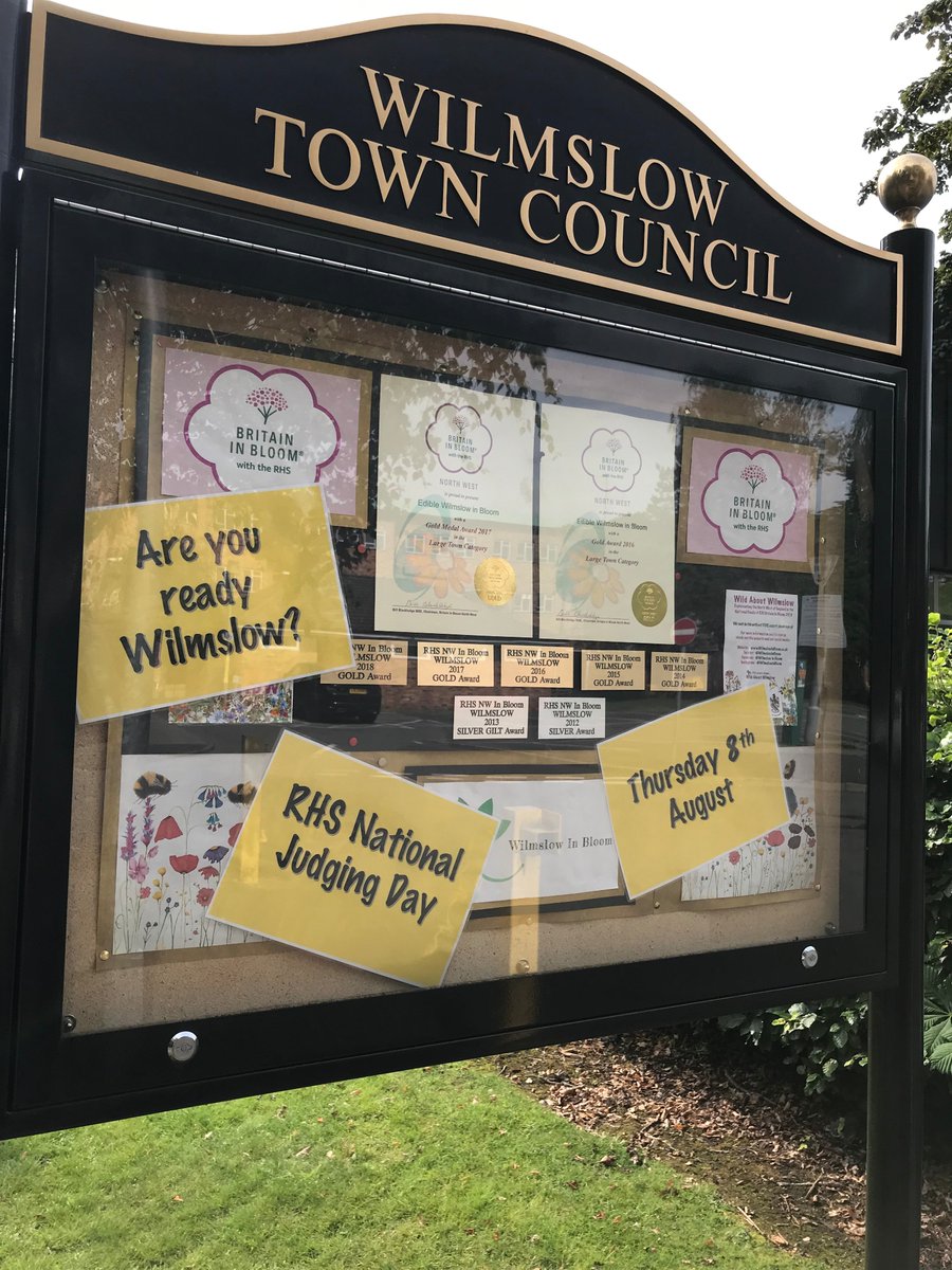 WilmslowInBloom's tweet photo. #Wilmslow In Bloom are representing the entire #NorthWest of #England in the #NationalFinals of @The_RHS @RHSBloom
Judging day is THIS THURSDAY 8th August 2019
Help us to ensure our town is at it's best for the judges #litterpick #weed #tidy #water #makebeautiful https://t.co/kyUxMd3E7A