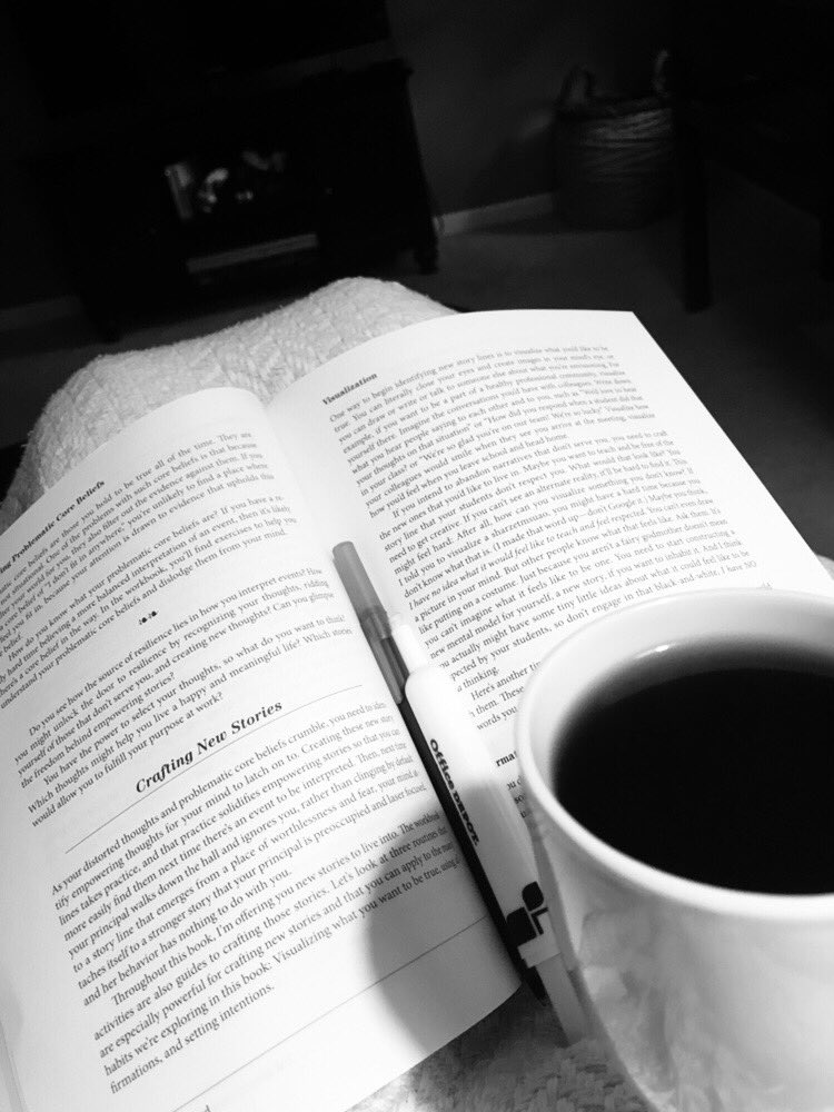 Coffee, stillness, learning...it’s going to be a great day! <a href="/brightmorningtm/">Elena Aguilar</a> #onward #resilience