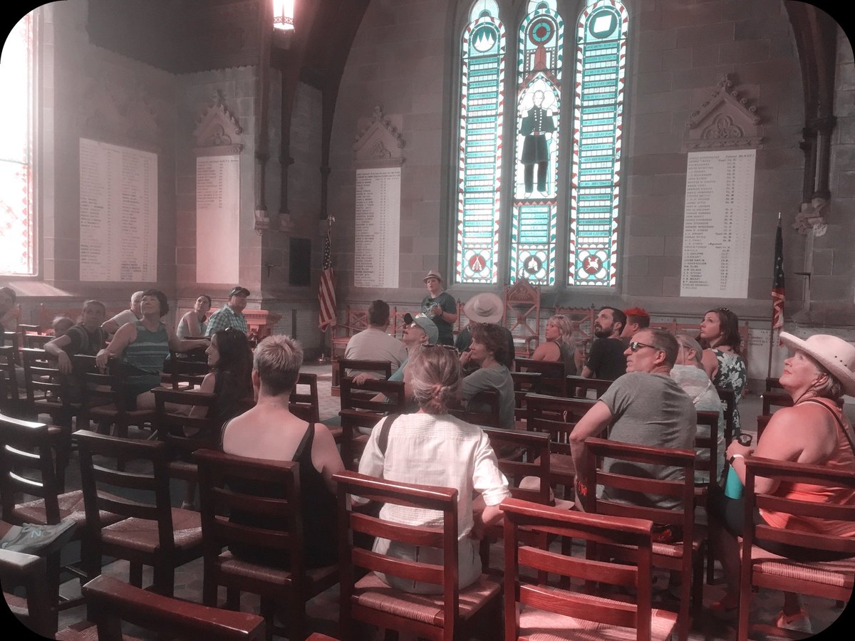Akron2Akron's tweet photo. A little history lesson inside the Glendale Civil War Memorial Chapel during yesterday’s West Hill walking tour. https://t.co/nzjyAkjffN