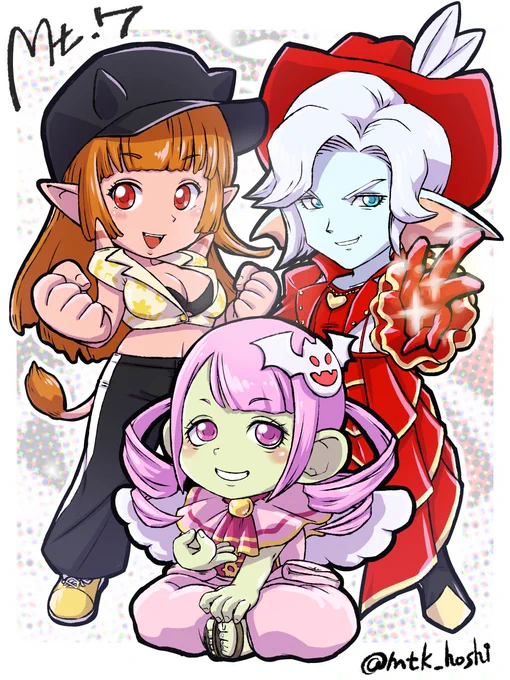 本当は卒業に間に合わせたかったんですが。第7期初心者大使のみなさん卒業おめでとうございます!いろいろありましたが半年間楽しませていただきました。これからも応援してます!#DQ10 #初心者大使 #西井万理那 #福田直也 #園村将司 