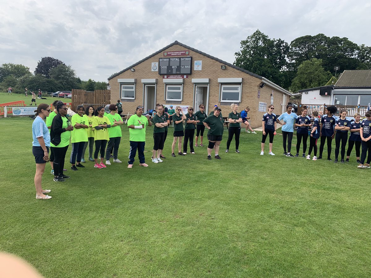 WGCCYorkshire's tweet photo. The South Yorkshire Women’s Soft Ball Finals is happening at @WhistonParishCC right now! Very happy to see so many women and girls playing the game! https://t.co/lSpriJ7ObZ