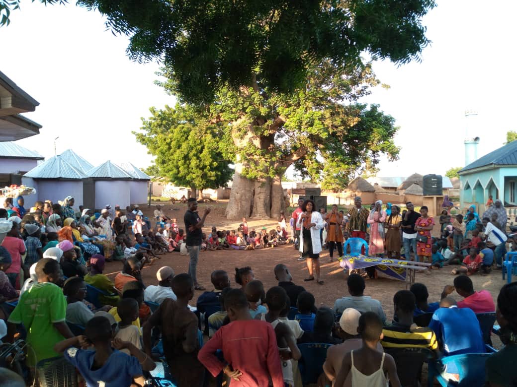PPAGGhana's tweet photo. Amazing Drama Performance scenes from the #StigFAS2020 Tamale team at Kanvilli. The participation from thé community members is truly encouraging. Together, we can #DropThatStigma related to abortion and empower young girls to access Safe Abortion Services. #SafeAbortionSaves https://t.co/9quxEnMgJx