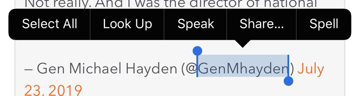 DrewsterBenson's tweet image. #ios13beta5 in selecting this text, why do I get both of these, but no “copy” option?  Under what logic would copy not ALWAYS be available when selecting text?  Maybe it’s under “share”...