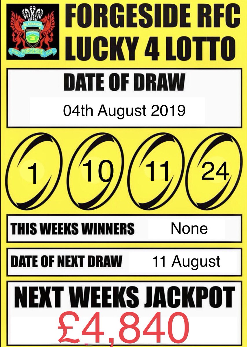 lotto results 4 august 2019