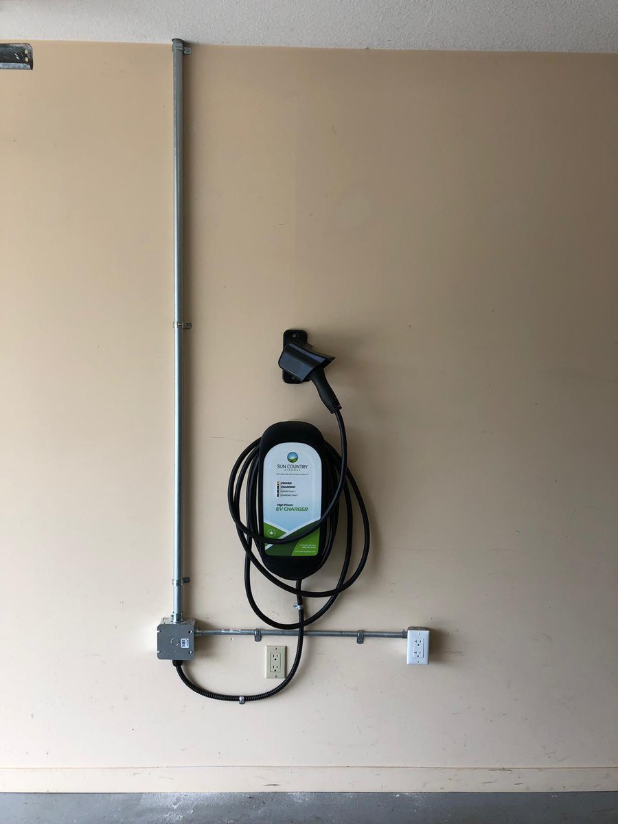 Creating a better world!  Our most recent electric car charging station install within a customers garage! #islandelectric #nanaimo
#earth #greenenergy #freshair #electrician #vancouverisland