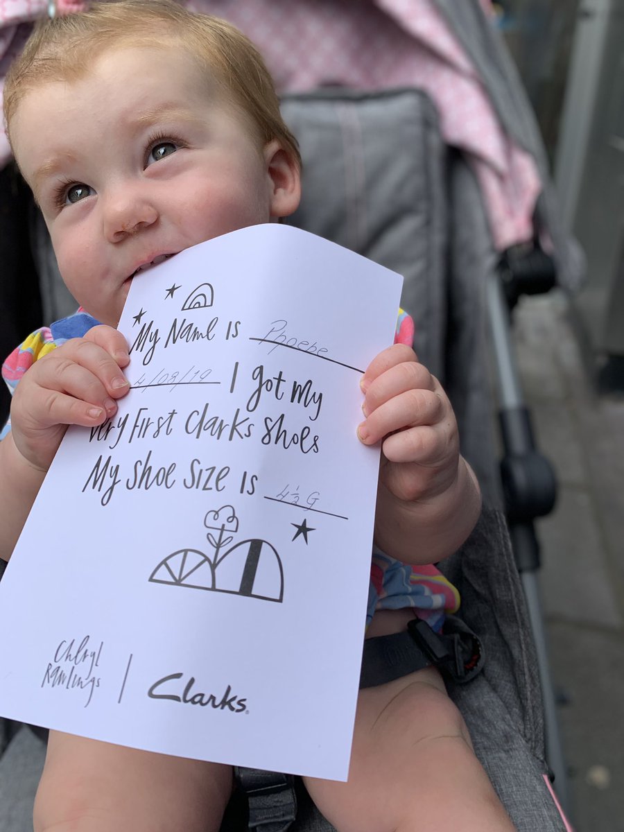 jenwills23's tweet photo. Phoebe-Louise 10 1/2 months old with her first pair of cruising Clark shoes ❤️ #MyVeryFirstShoes @clarksshoes @clarkskids https://t.co/BWOL3nC0j7