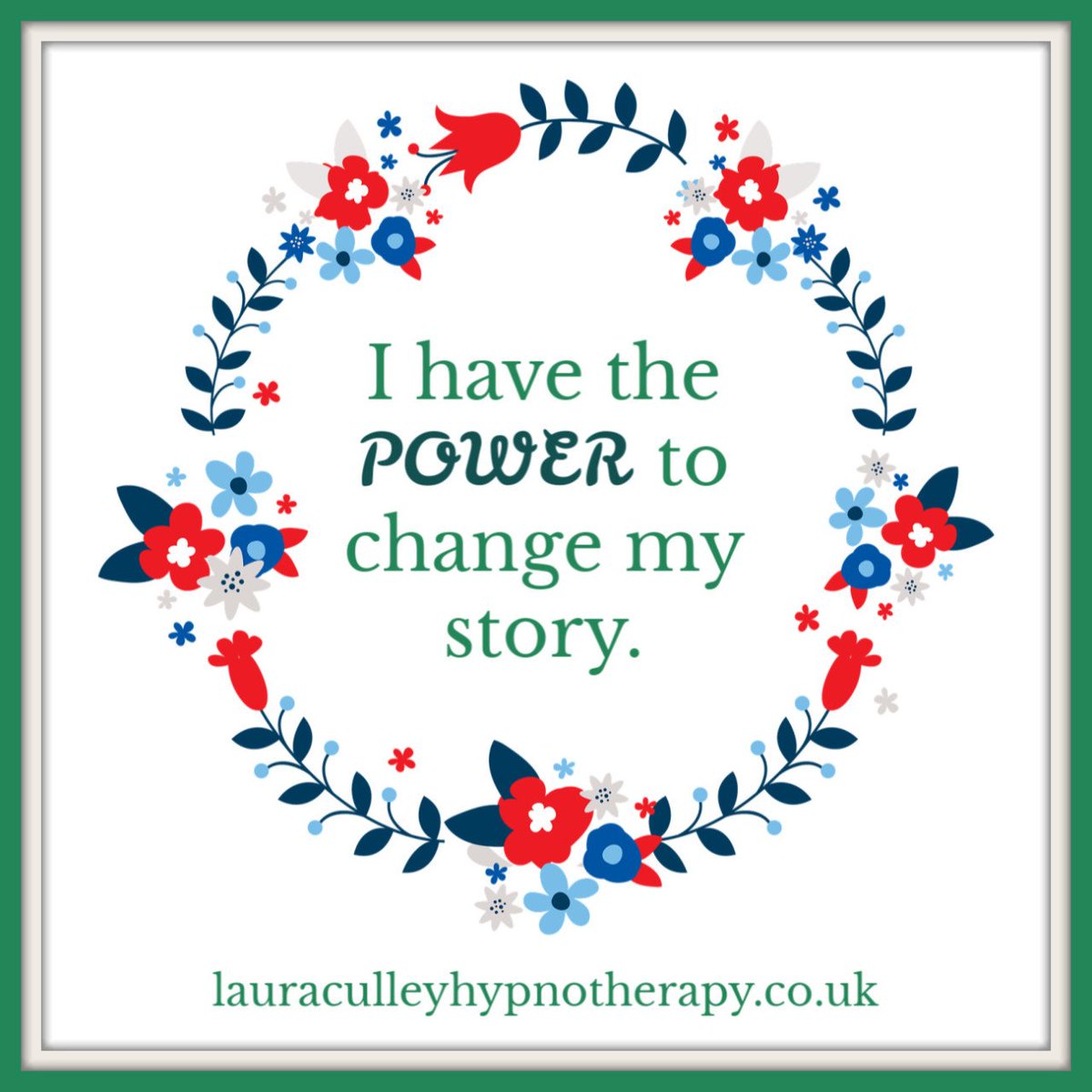 lauraculleyhyp's tweet photo. You are in control. Just because...
#Hypnotherapy #PositiveAffirmations #DailyAffirmations #HonitonHypnotherapy #AxminsterHypnotherapy #SelfHypnosis #Visualisation #PositiveVisualisation #Manifestation #MakeItReal #TakeControl #LiveYourDreams #HypnosisInDevon #HypnotherapistDevon https://t.co/LfcALmhgBG