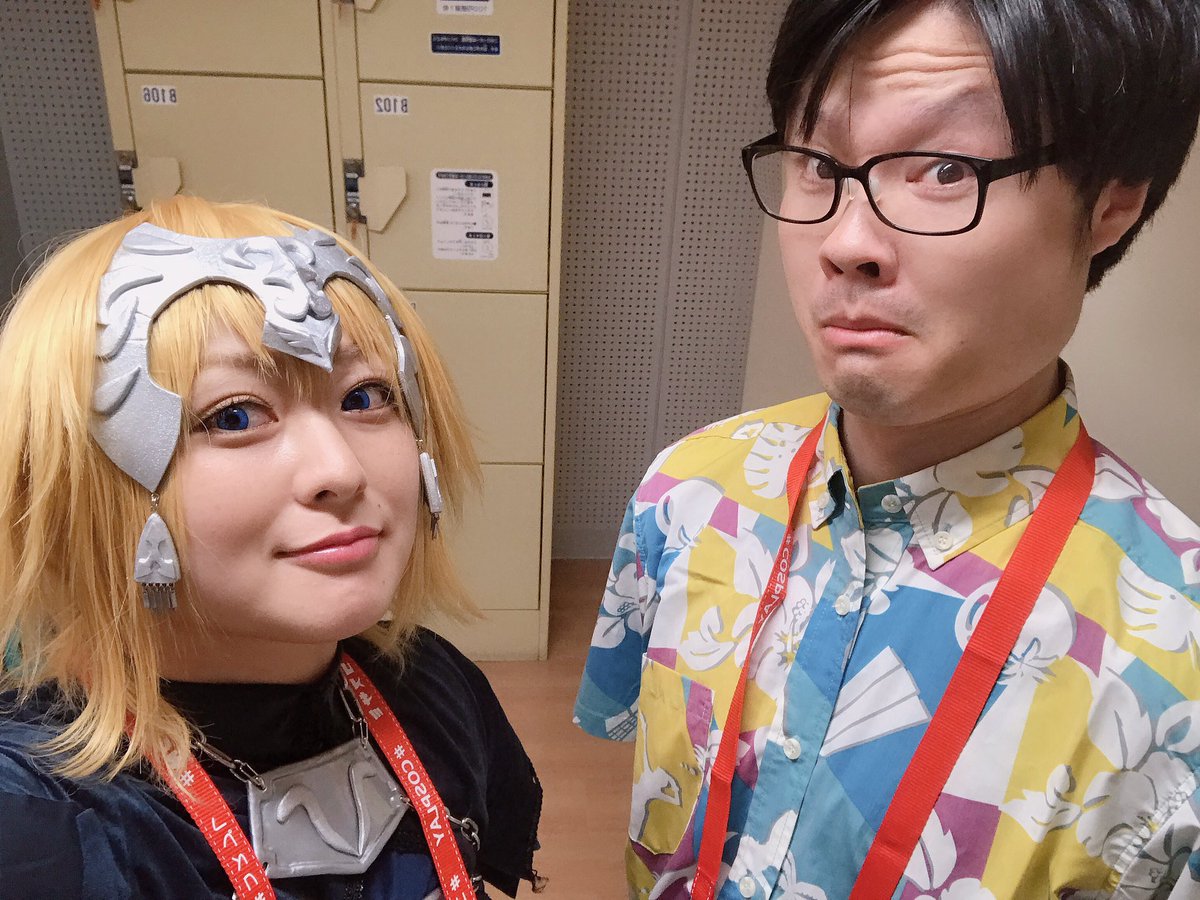 八木菜緒 世界コスプレサミット お疲れ様 ありがとうございました 私はジャンヌで 旦那はいわき市の公共交通機関もしくはハワイアンズの従業員のコスプレらしぃ 名古屋の栄に世界各国からコスプレイヤーが集結 コスプレ愛溢れる熱い1日でした
