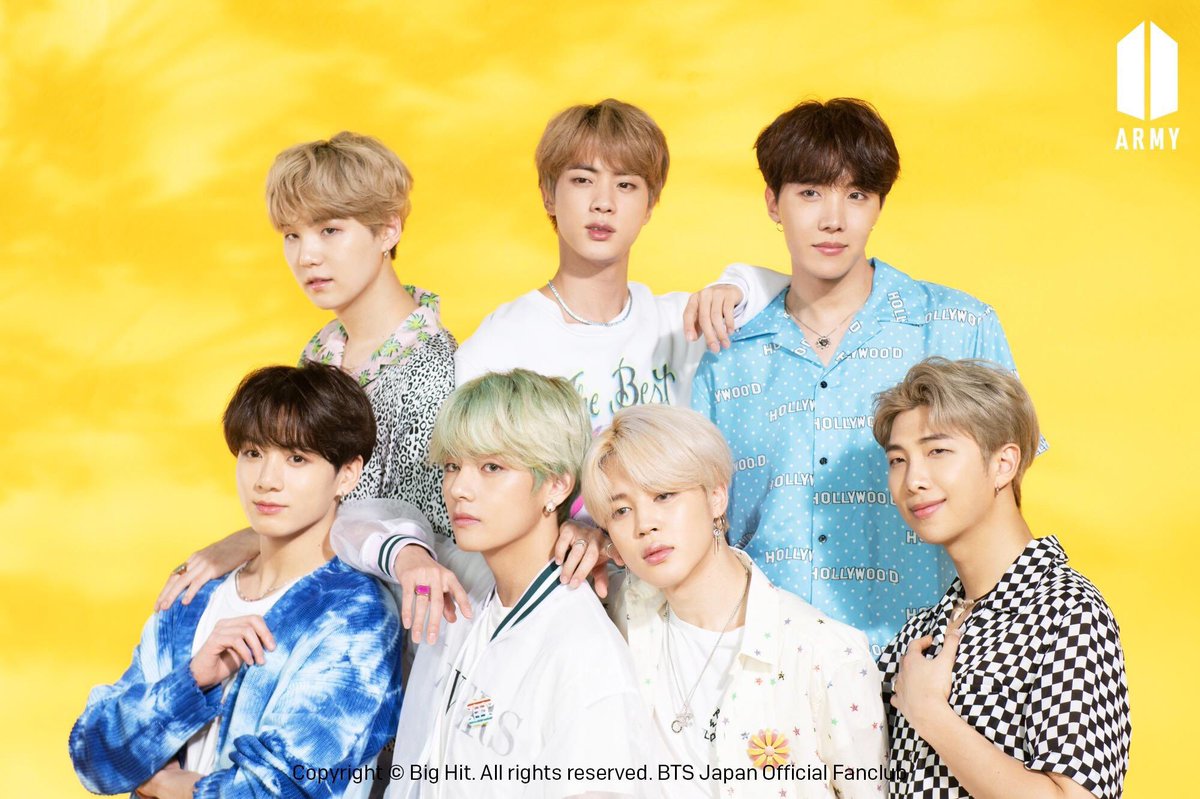 190731 BTS Japan Fancafe Update Lights/Boy With Luv Jacket & PV