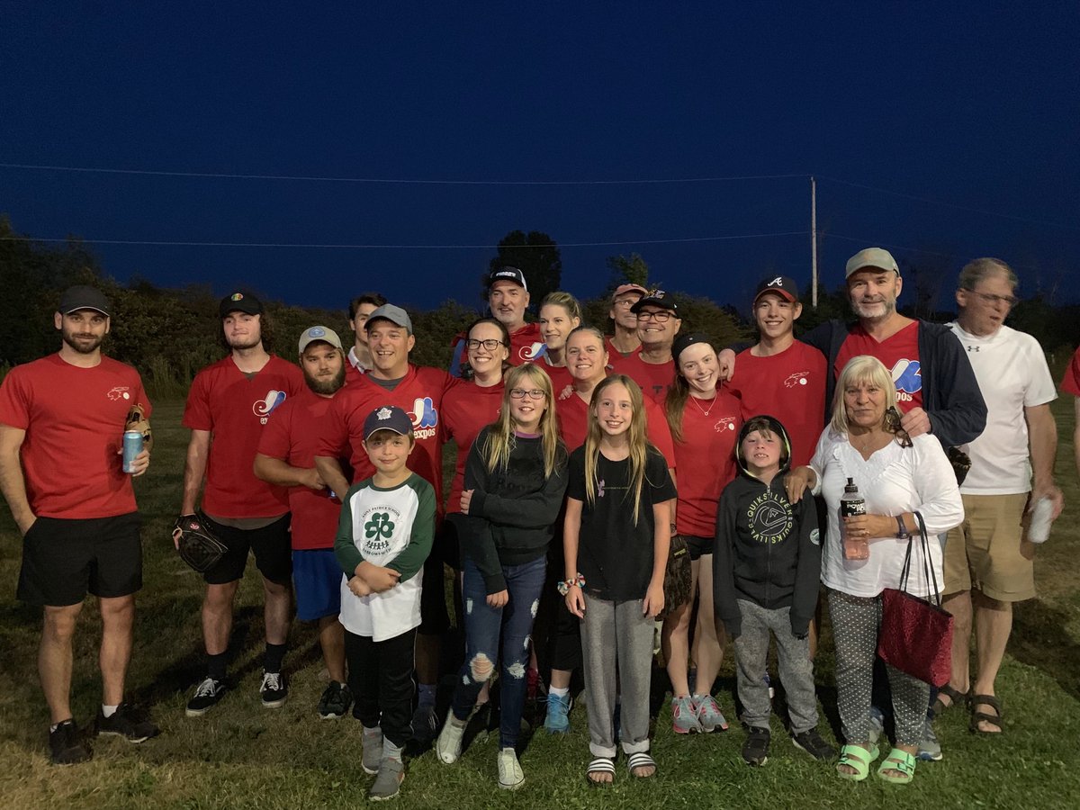 Another great family ball tournament on Wolfe Island. The Mattson Expos played 4 games &amp; I’m feeling it today. #swimdrinkfish