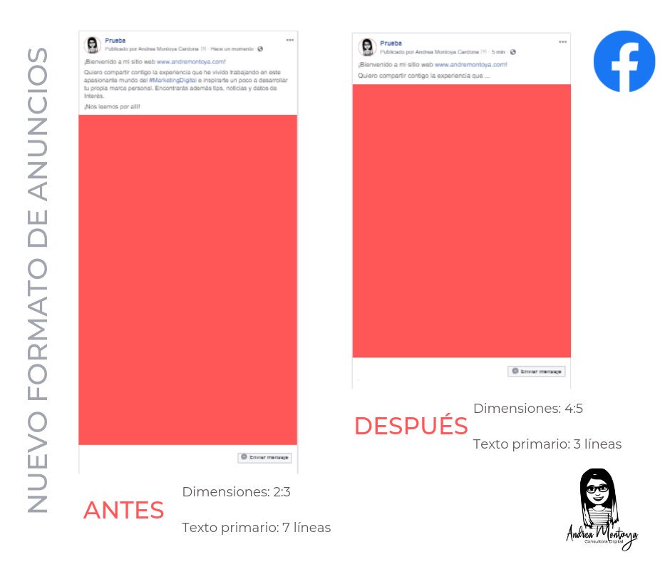 #FacebookAds 👩🏼‍💻| Restan días para que la forma en que vemos los anuncios en #Facebook sea otra. Aquí les comparto los cambios que tendrán para empezar a tomar medidas al momento de crearlos. 

#MarketingDigital #SocialMedia #CommunityManager #Publicidad