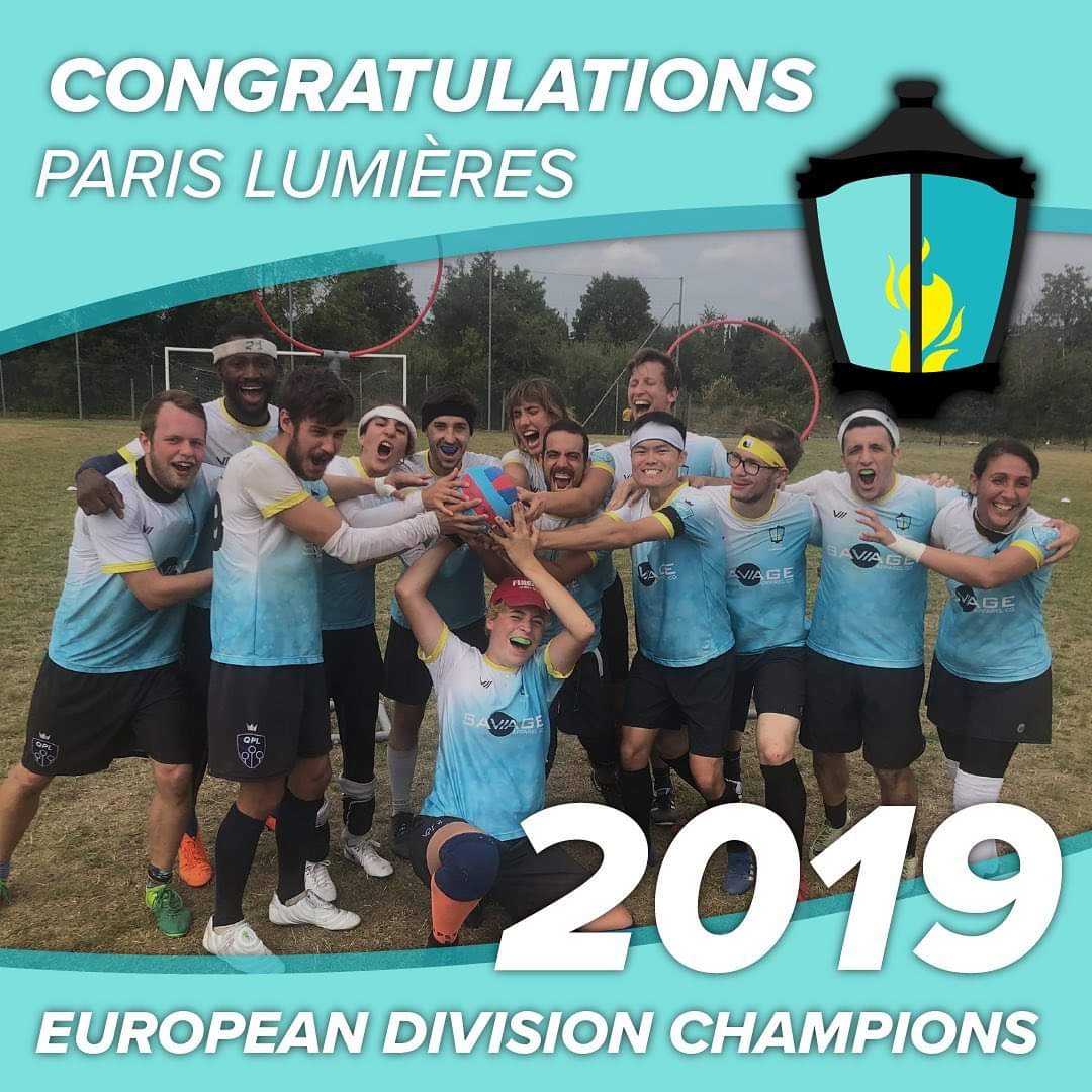 La Quidditch Premier League s'est achevée hier  Félicitations à l'équipe des Paris lumières, pour sa première place et à l'équipe des Amsterdam Pride également qualifiée. Ces deux équipes comptent des Frog parmi leurs joueurs. Et bravo aux autres équipes engagées. #QPL2019
 #PFQ