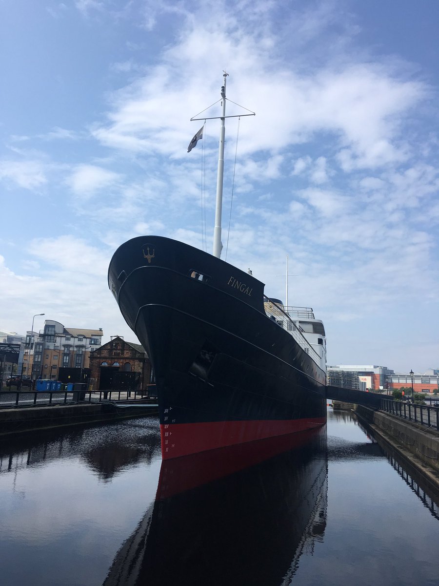 aligardiner's tweet photo. Dodging the Fringe crowds and now BoatyMcBoatFaced  @fingaledinburgh #AlexandraDock #Leith https://t.co/ACgueE8U4u