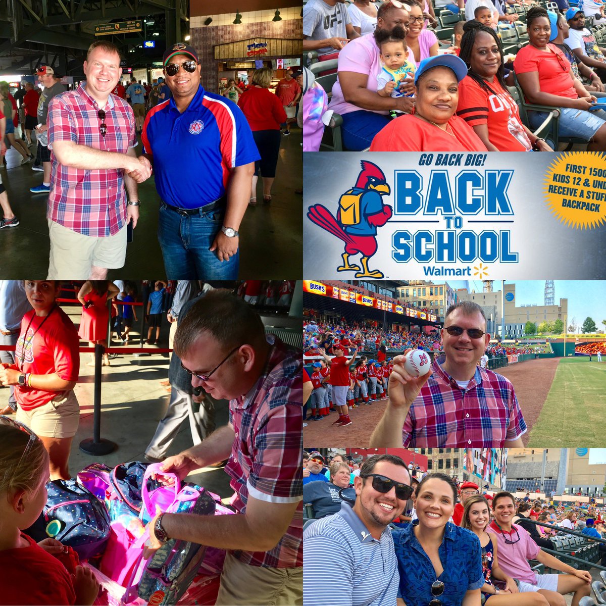 bjohnbisio's tweet photo. @SCSSuptRay @Walmart @memphisredbirds @SCSK12Unified Thank you Dr. Joris Ray and @memphisredbirds for letting us help the kids #GoBackBig this school year. @Walmart Market Manager Shaun and the team we’re thrilled to be part of it all. #BetterTogether #SparkKindness https://t.co/UHToL6B8V8