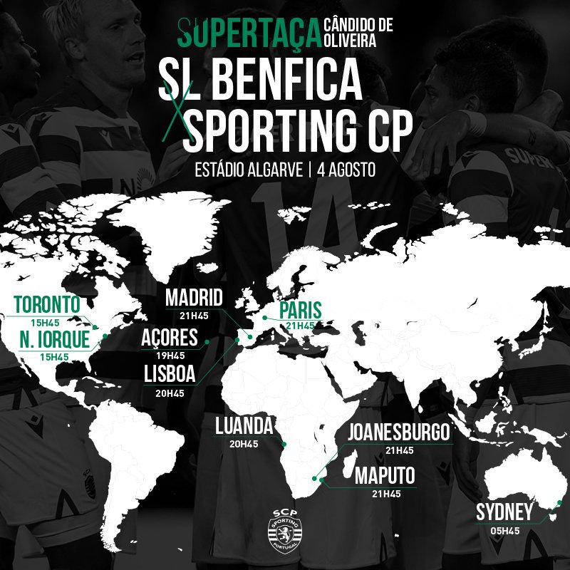 SportingCP's tweet image. Em que parte do mundo vais acompanhar a #Supertaça? 🦁 #DiaDeSporting