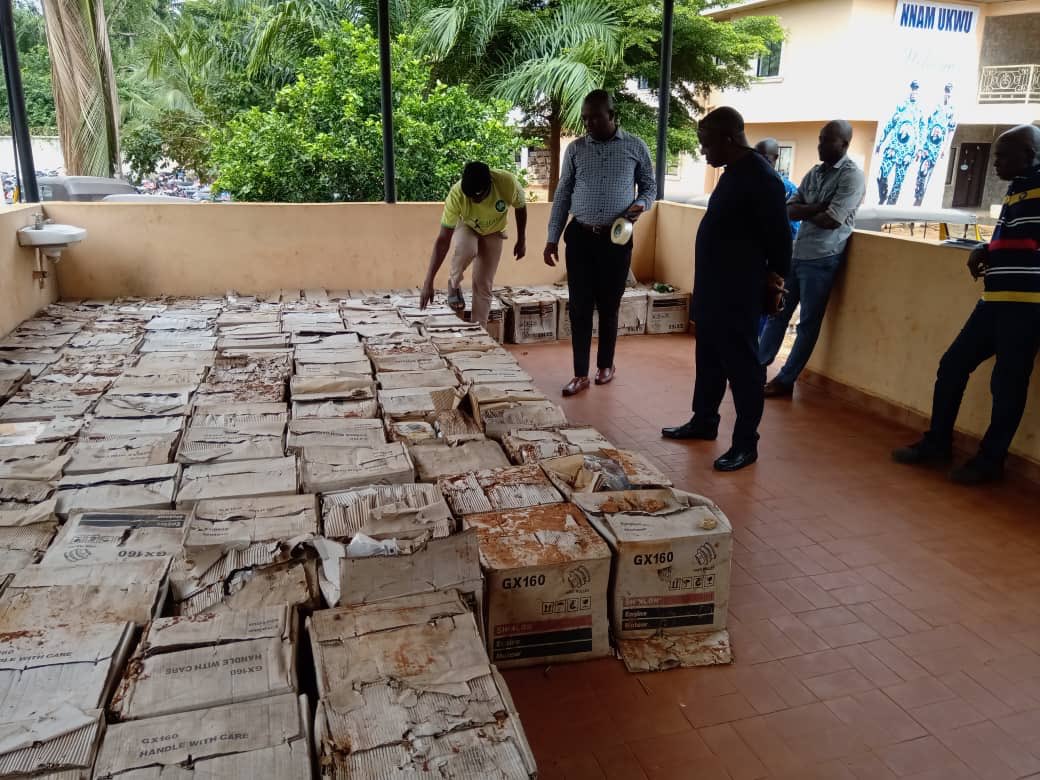 icpcnigeria's tweet image. More photos from the Senator’s compound in Mkpologu town of Uzo-Nwani Local Government Area, Enugu State.