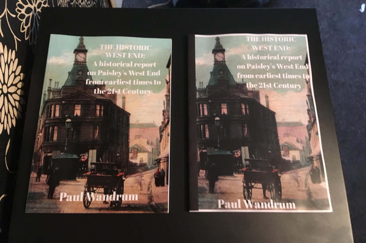 If you enjoy reading about the #history of #Paisley. Why not learn more about Paisley's Historic West End. This book will give readers insight into the rich history of places such as Woodside & Ferguslie. Get your hardback today at Amazon for £2.50 amazon.co.uk/dp/178926989X?… #RT