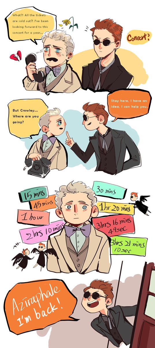 I'll Do Anything for You.
#GoodOmens  #Crowley #Aziraphale #PoorMoart 