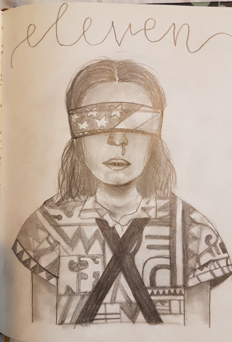 My 13 year old is a bit of a Stranger Things freak. Here are a few 'sketches' she did yesterday...