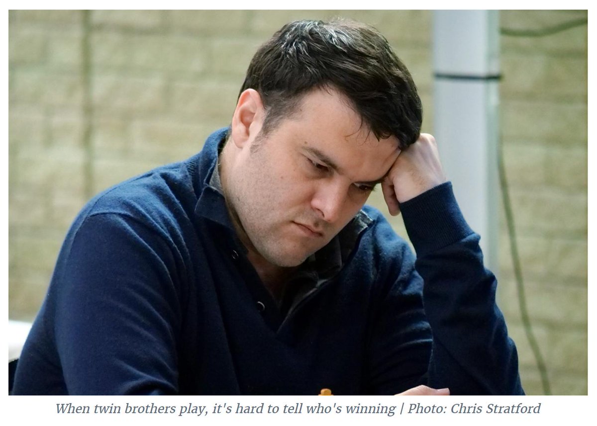 Jesse_Feb's tweet photo. "When twin brothers play, it's hard to tell who's winning."
@ChessBase wilding with dry humor. Why did I laugh at this??! https://t.co/35BTNodgt0