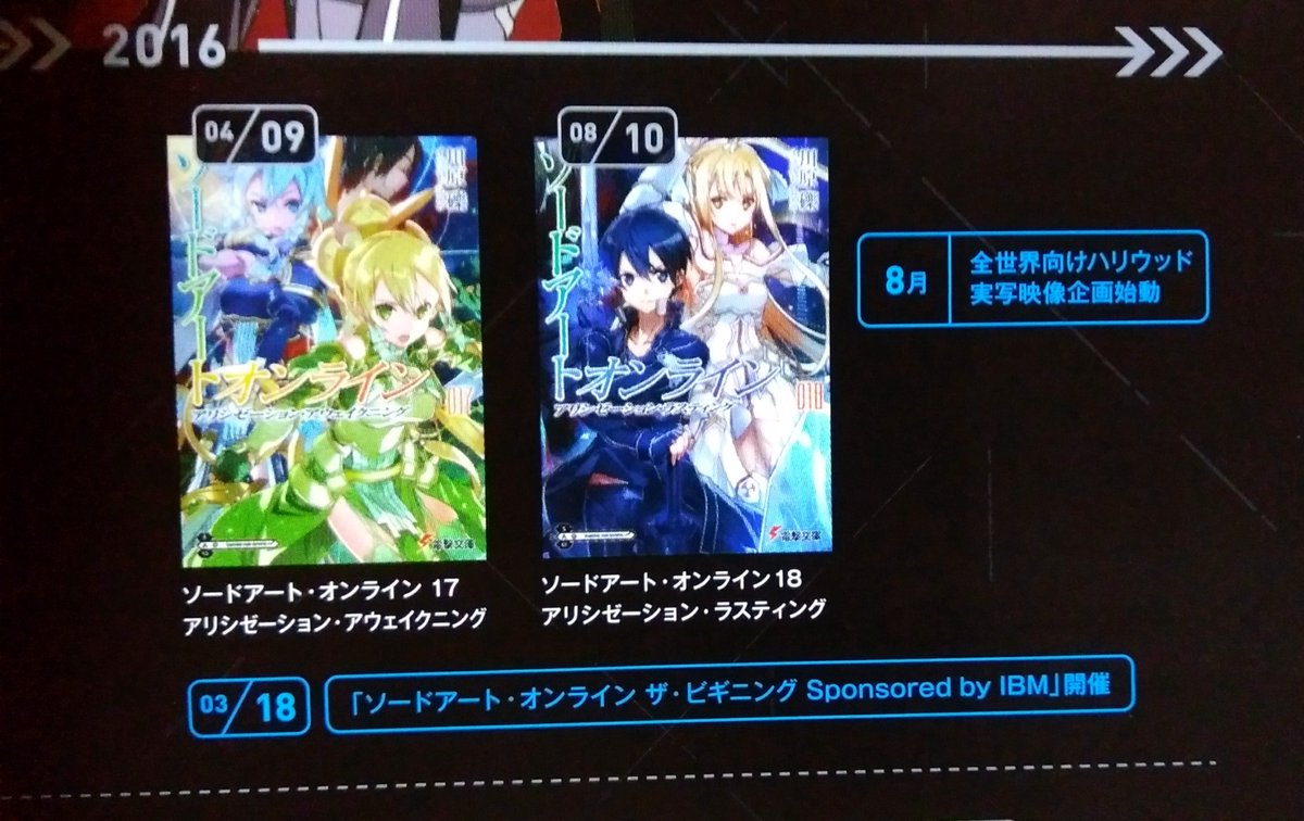 2106bpm つとむびーぴーえむ Twitterissa 明日の10時の回なにかあるの Sao10周年 Saoエクスクロニクル Sao Anime ソードアートオンライン