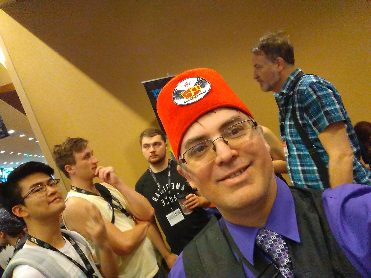 Saga_Welker's tweet photo. Once more into the breach! Find me in the halls or go to #Booth100 to discuss RPGs in prison. #GenCon #RpgDocumentary https://t.co/N1jrNhzzQi