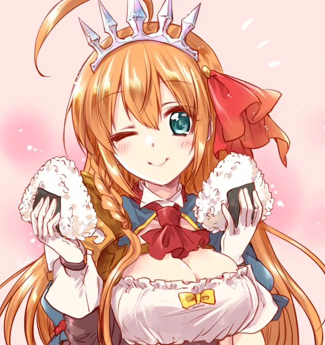急に描きたくなったのでプリコネのペコリーヌさん!🍙🎀💖 