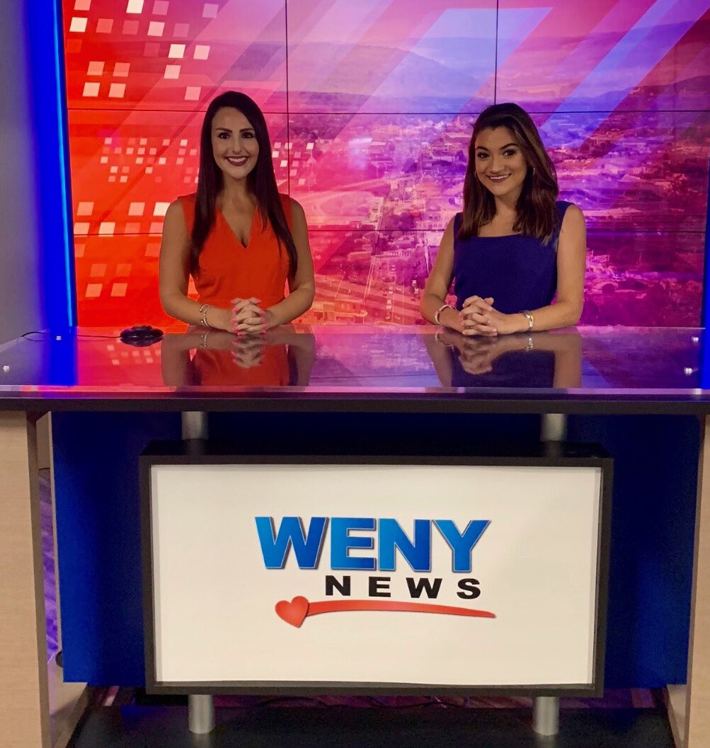 CC8TV's tweet photo. A @CurryEdu &amp; @CC8TV first today. Two @CC8TV alums, Ashley Cafaro and Vanessa Rizzitano are anchoring a newscast together! That has never happened before! https://t.co/gsdw1hTRVK