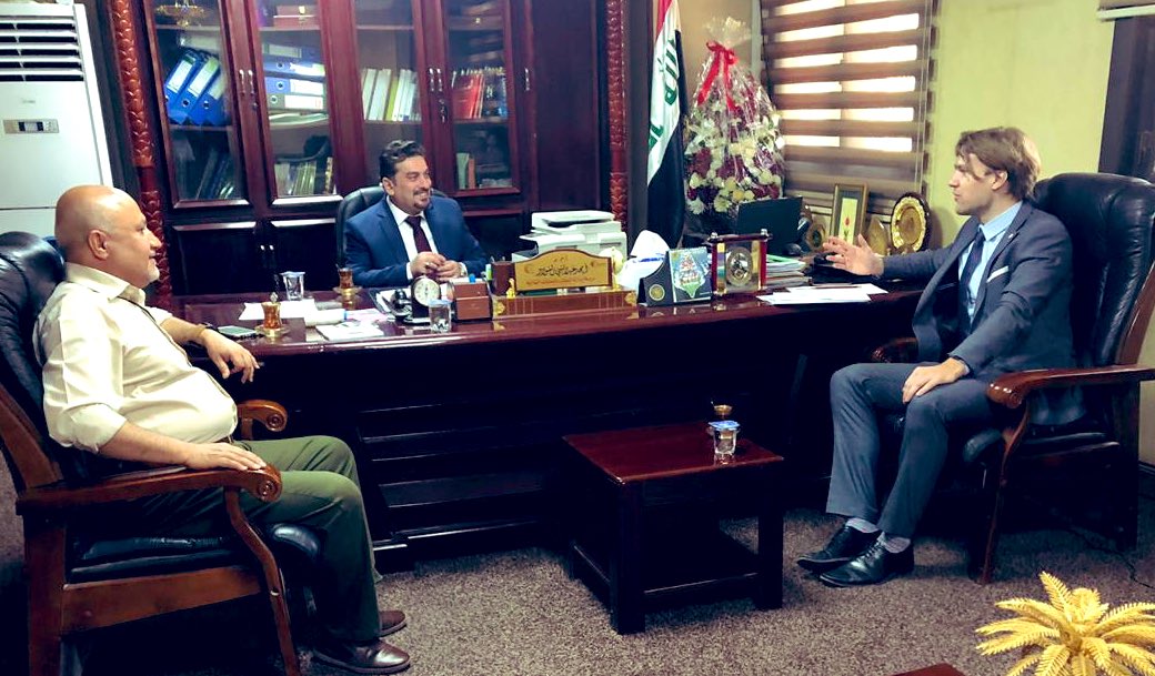 mtagroen's tweet photo. A visit to the Ministry of Higher Education to talk about institutional collaboration.

Dutch and Iraqi knowledge organizations working in the field of agriculture, water or entrepreneurship can team up to apply for funds. Criteria/more info 👉🏻 https://t.co/gBn9xkZSIt https://t.co/Tw1FoR7wVC