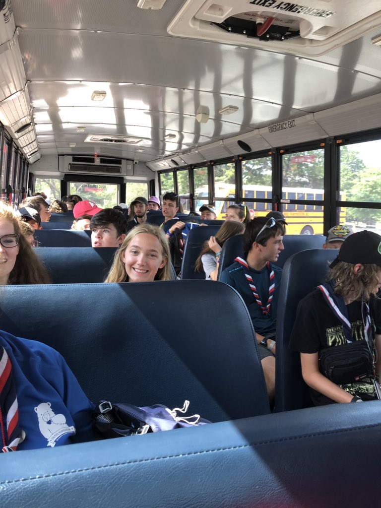 Unit46J's tweet photo. Off to the Baseball, on another yellow school bus #ukcontingent #UK24WSJ #unit46 https://t.co/8sLOu64Z0z